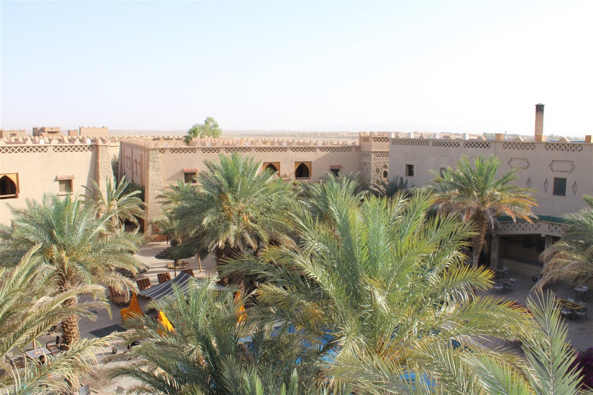 Detalhes da arquitetura do hotel