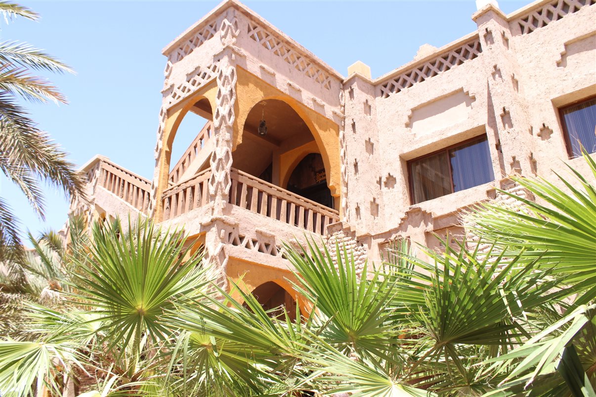 Detalhes da arquitetura do hotel