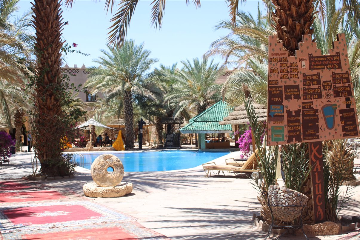 Detalhes da arquitetura do hotel