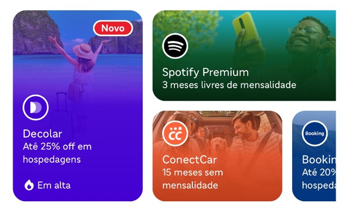 Decolar aparece como novo parceiro do iFood ao lado de outras empresas que já faziam parte do ecossistema com suas ofertas