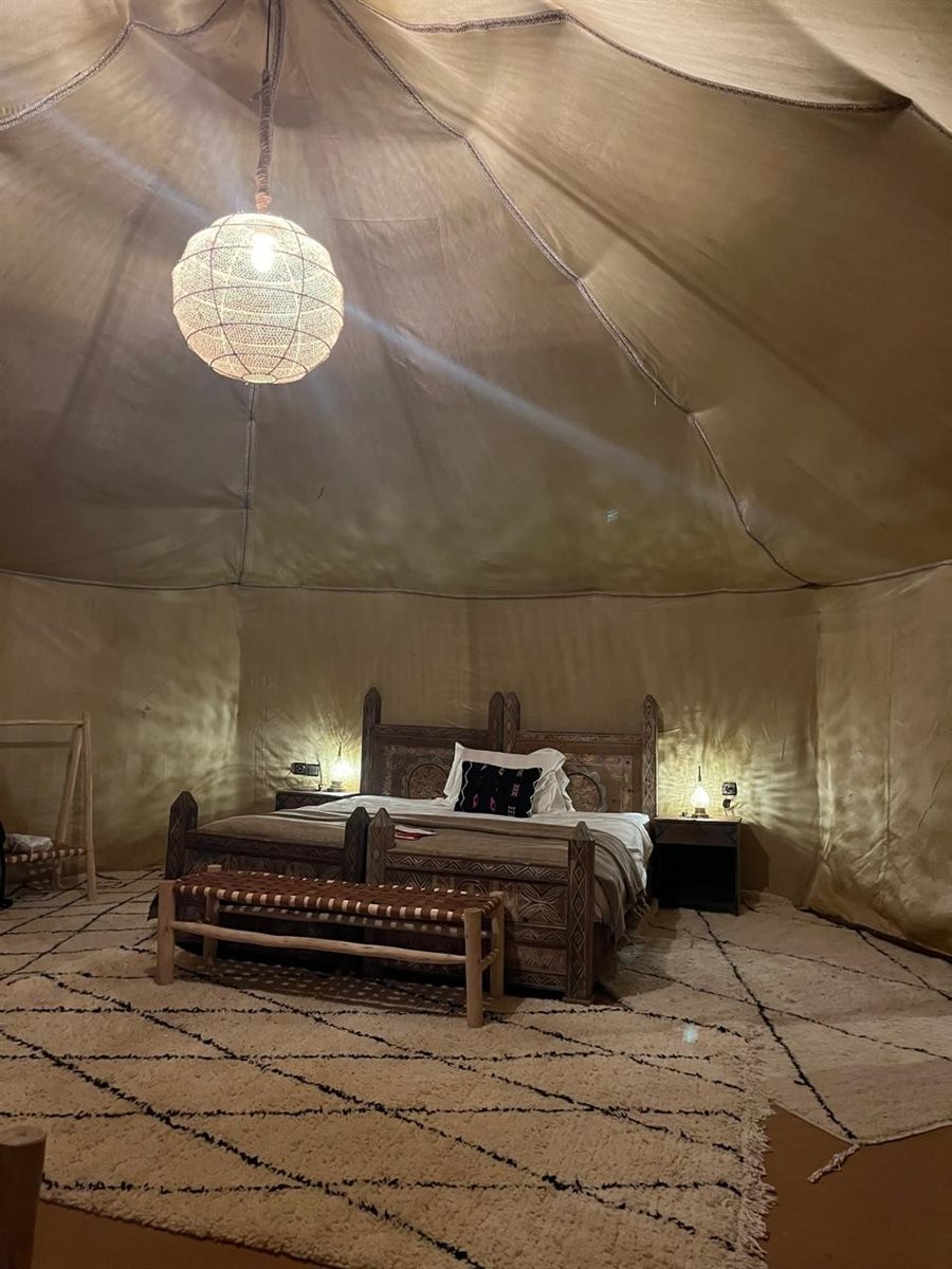 Fachada do Riad Xaluca, aos pés do deserto