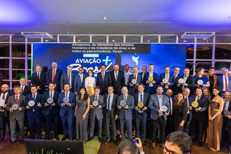 Evento que premiou destaques do setor aéreo reuniu ministros e autoridades em Brasília