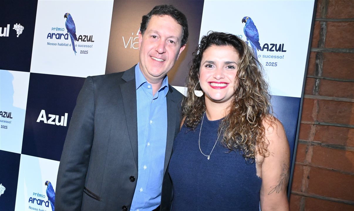Daniel Bicudo<br/><br/>Daniel Bicudo, vice-Presidente Comercial e de Negócios da Azul, e Giulliana Mesquita, head da Azul Viagens