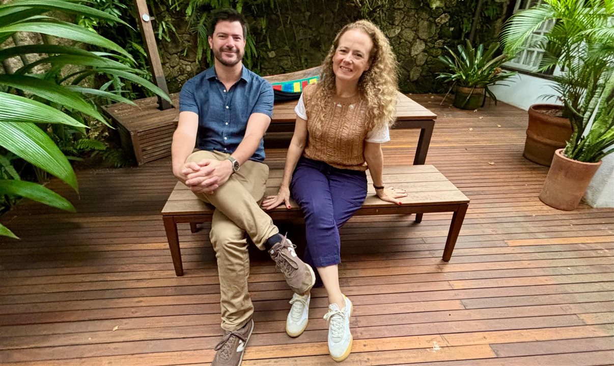 Pedro Traecher, vice-presidente de Sustentabilidade da BLTA, e Camilla Barretto, CEO da BLTA<br/>