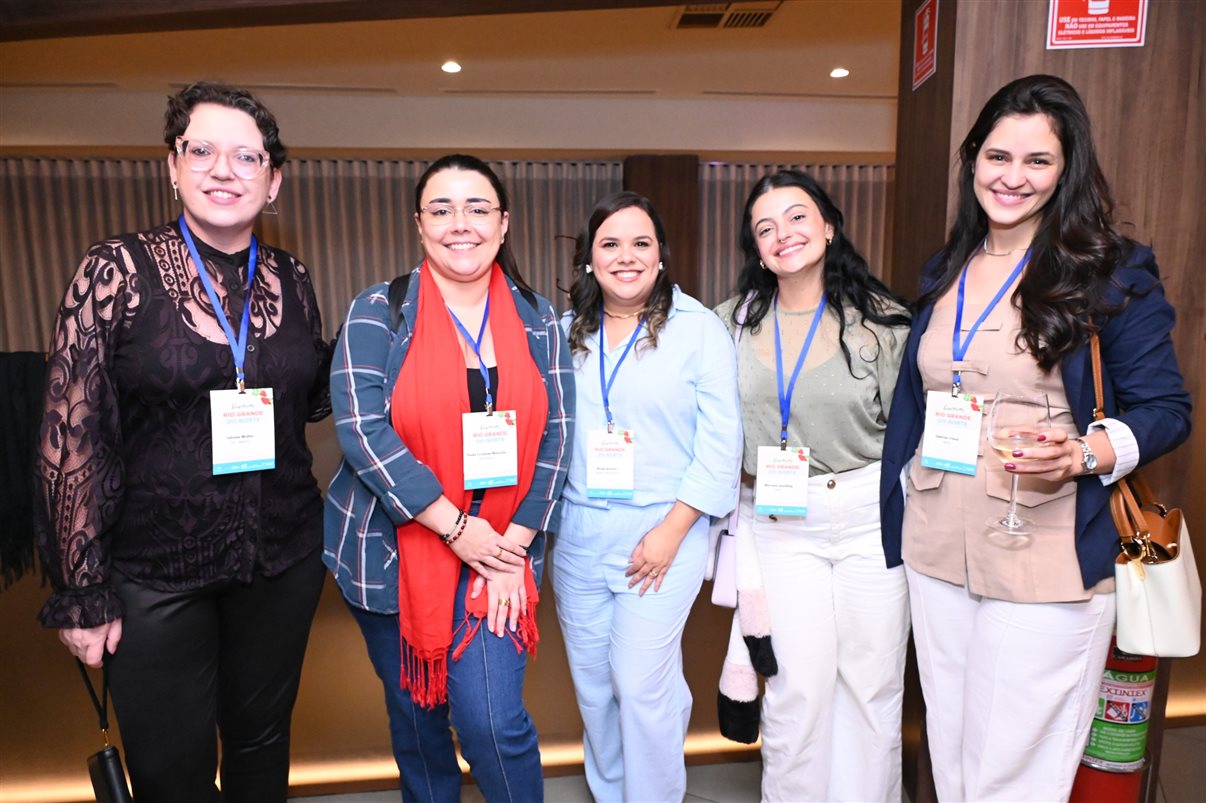 George Costa, da Luck Receptivo, Amanda Rocha, da Amanda Rocha Eventos Corporativos, Jarbiana Costa, do Natal CVB, e Neiwaldo Guedes, da Espacial Eventos