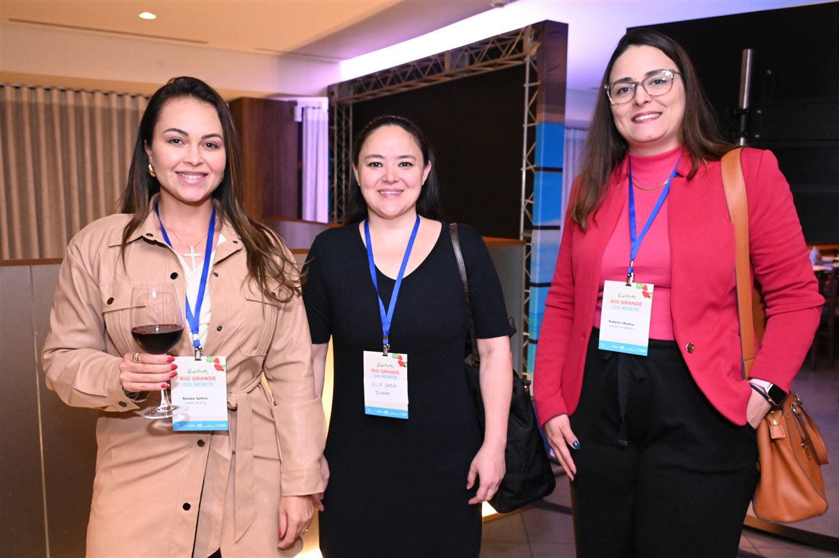 George Costa, da Luck Receptivo, Amanda Rocha, da Amanda Rocha Eventos Corporativos, Jarbiana Costa, do Natal CVB, e Neiwaldo Guedes, da Espacial Eventos