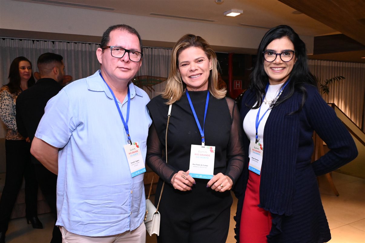 George Costa, da Luck Receptivo, Amanda Rocha, da Amanda Rocha Eventos Corporativos, Jarbiana Costa, do Natal CVB, e Neiwaldo Guedes, da Espacial Eventos