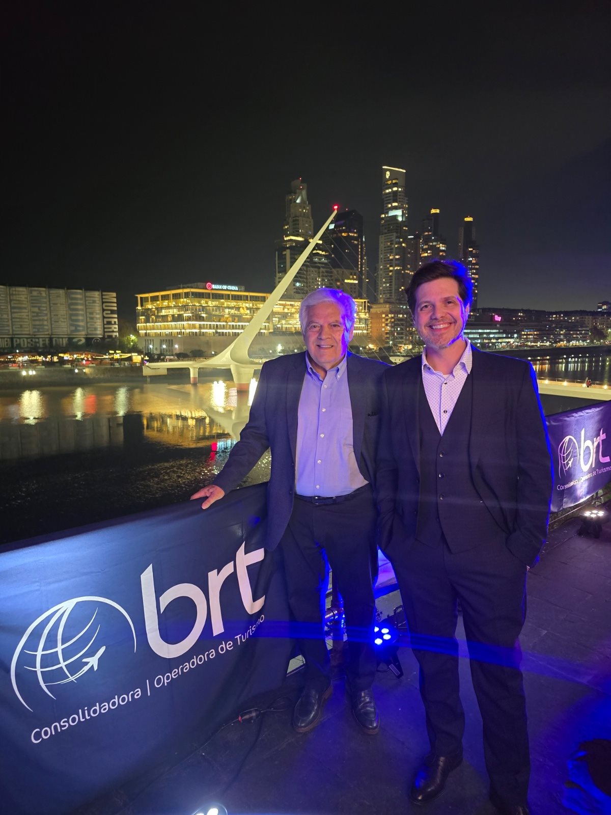 Eraldo Palmerini e Marco Aurélio Di Ruzze, do Grupo BRT, em Puerto Madero