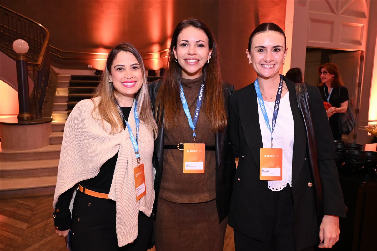 Olinda Ramos, da Mo. Ramos, Viviane Amadei, da BWH Hotels, e Erika Fuchs,  da Centria