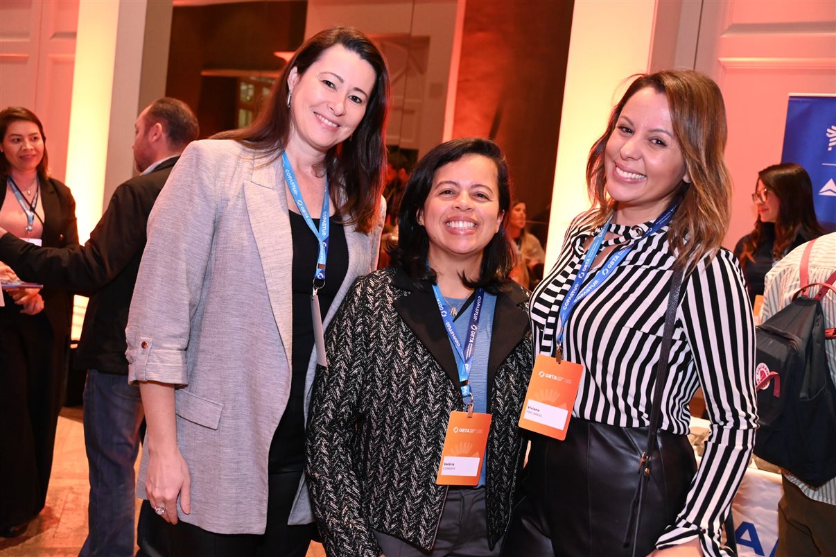 Olinda Ramos, da Mo. Ramos, Viviane Amadei, da BWH Hotels, e Erika Fuchs,  da Centria