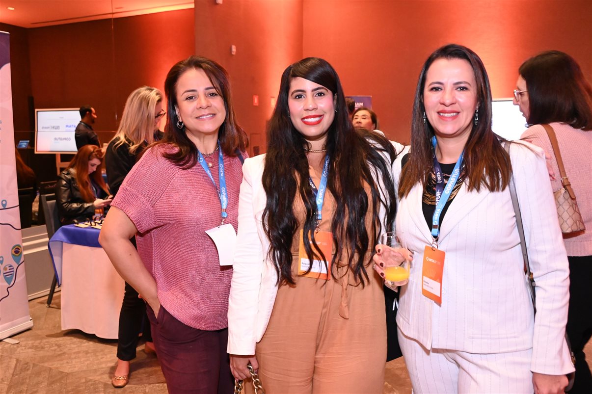 Olinda Ramos, da Mo. Ramos, Viviane Amadei, da BWH Hotels, e Erika Fuchs,  da Centria