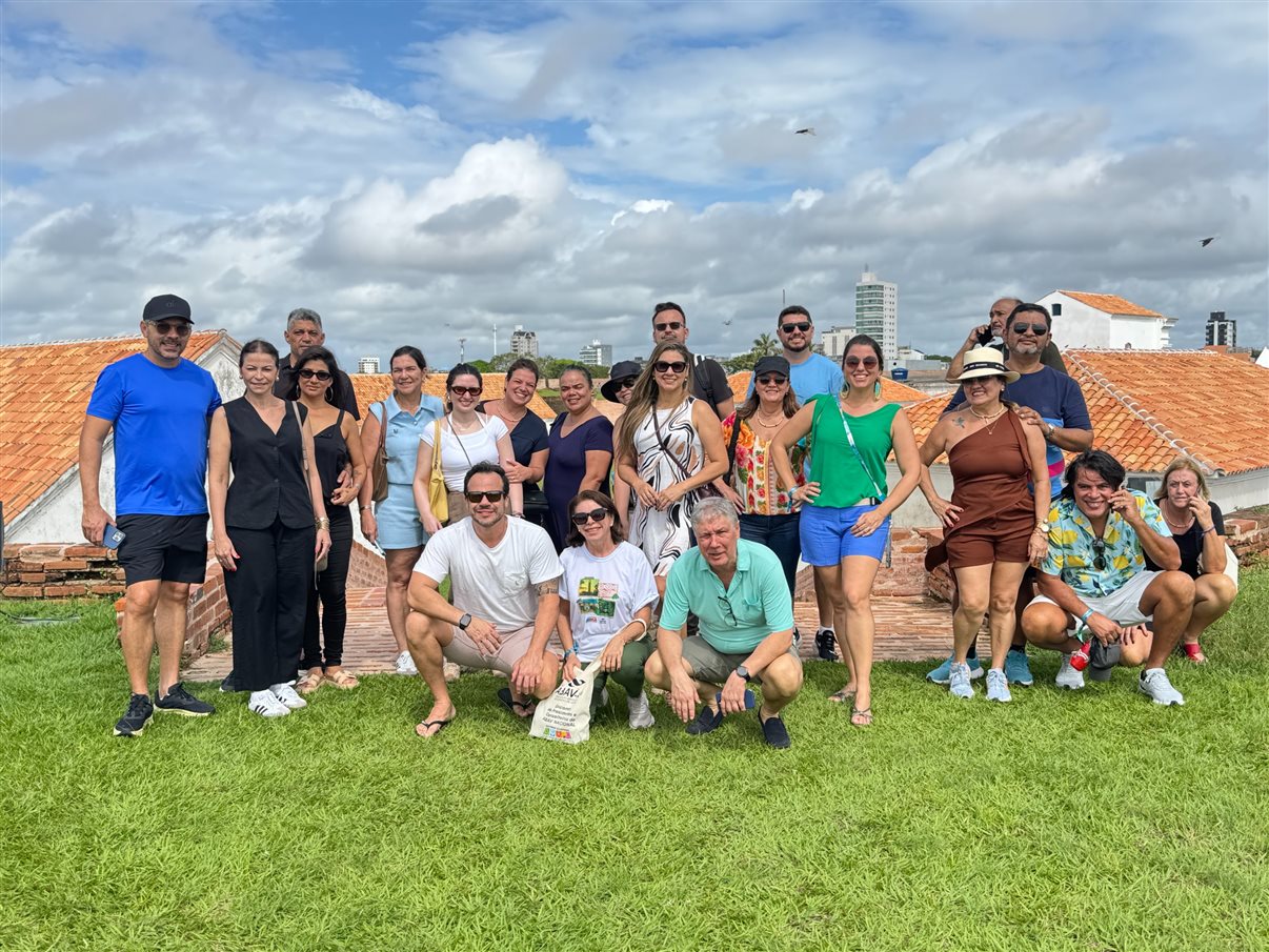 Comitiva da Abav Nacional na Fortaleza de São José de Macapá
