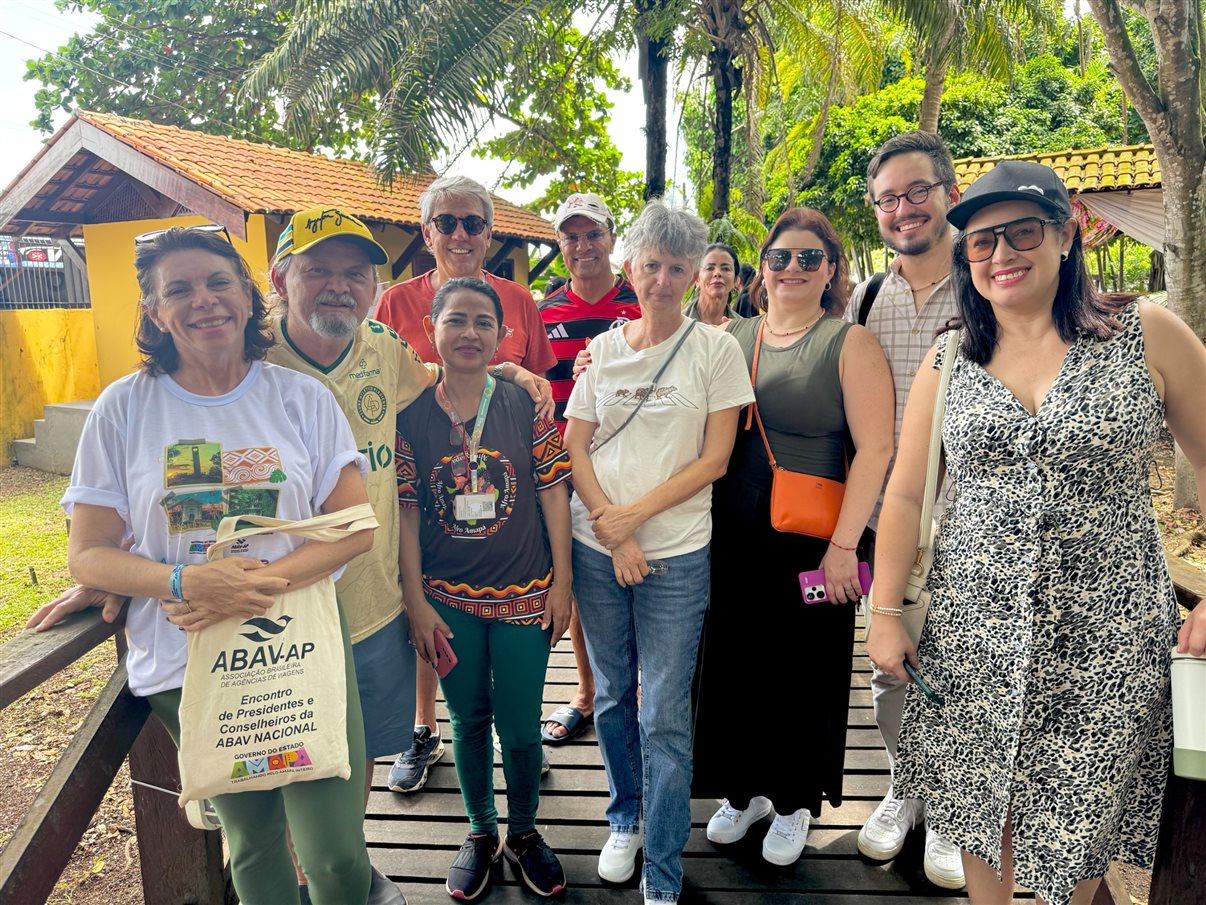 Comitiva da Abav Nacional na Fortaleza de São José de Macapá