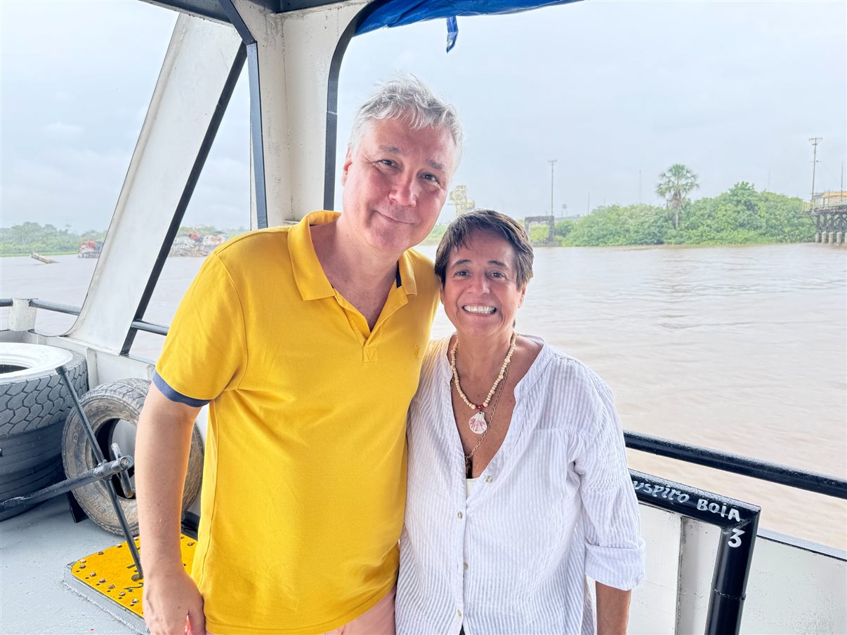 Elenilton Marques, presidente da Abav-AP, e Ana Carolina Medeiros, presidente da Abav Nacional