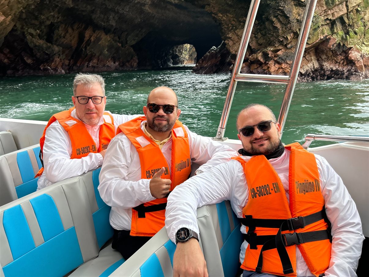 Anderson Muniz (World 360), Paulo Fraga (Mood Travel) e Braulio Barros (Multi Travel)