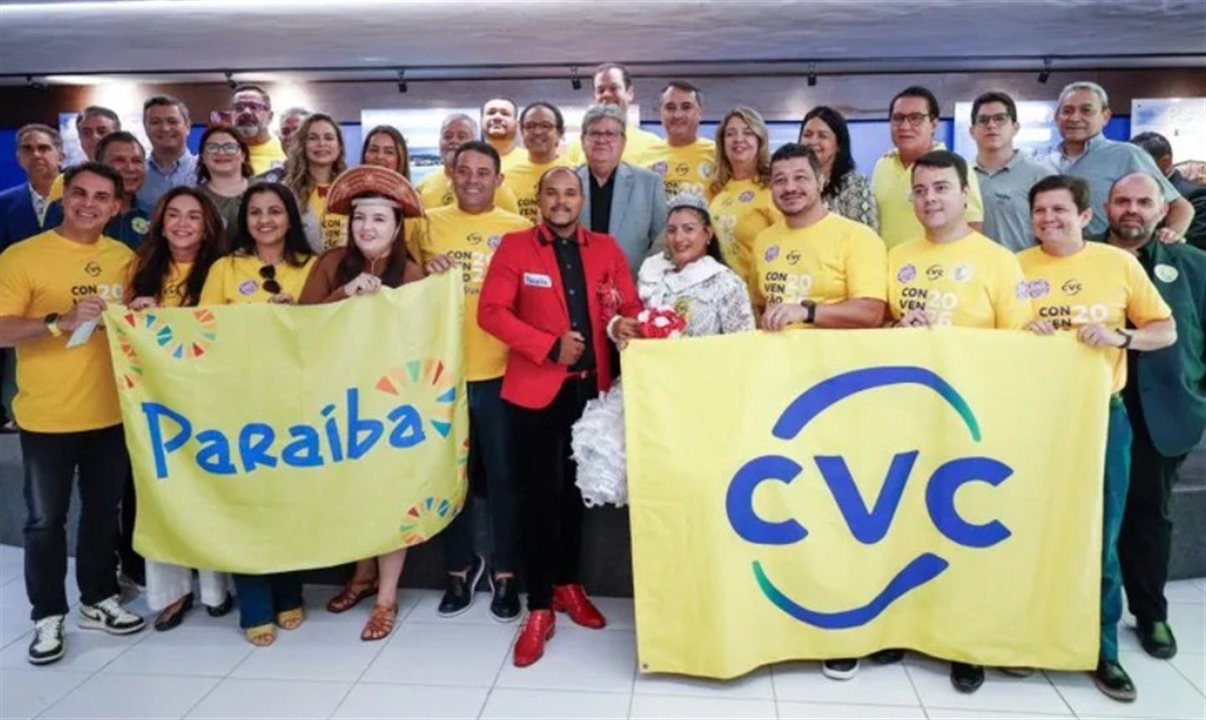 Lançamento da Convenção CVC 2026 na sede da PBTur nesta sexta-feira (13)