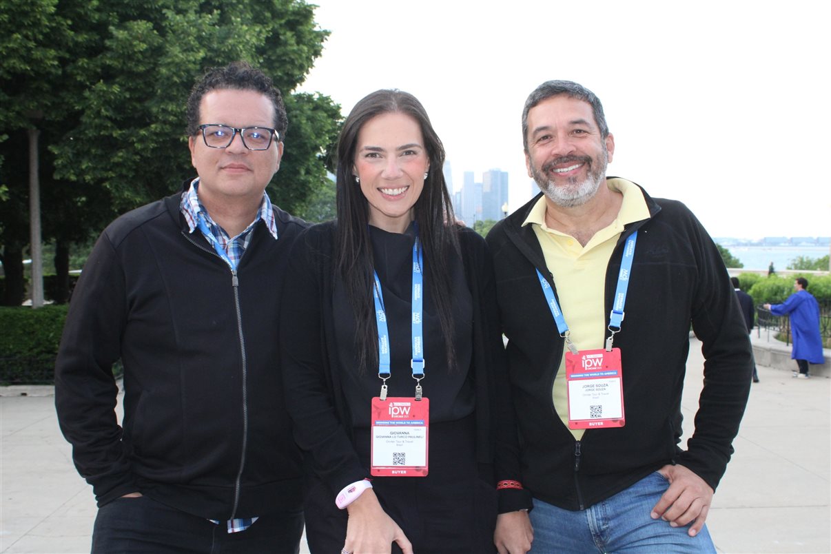 Jorge Souza, da Orinter, Thais Machado, da FRT, Alberto Baccarin, da Orinter, Paulo Biondo, da CVC, Barbara Picolo, da ETS, Carolina Gusson, da CVC, Felipe Cuadrado, da Abreu, Giovanna Paulineli, da Orinter, Gustavo Nappo, da EHTL, e Rodrigo Sienra, da TBO
