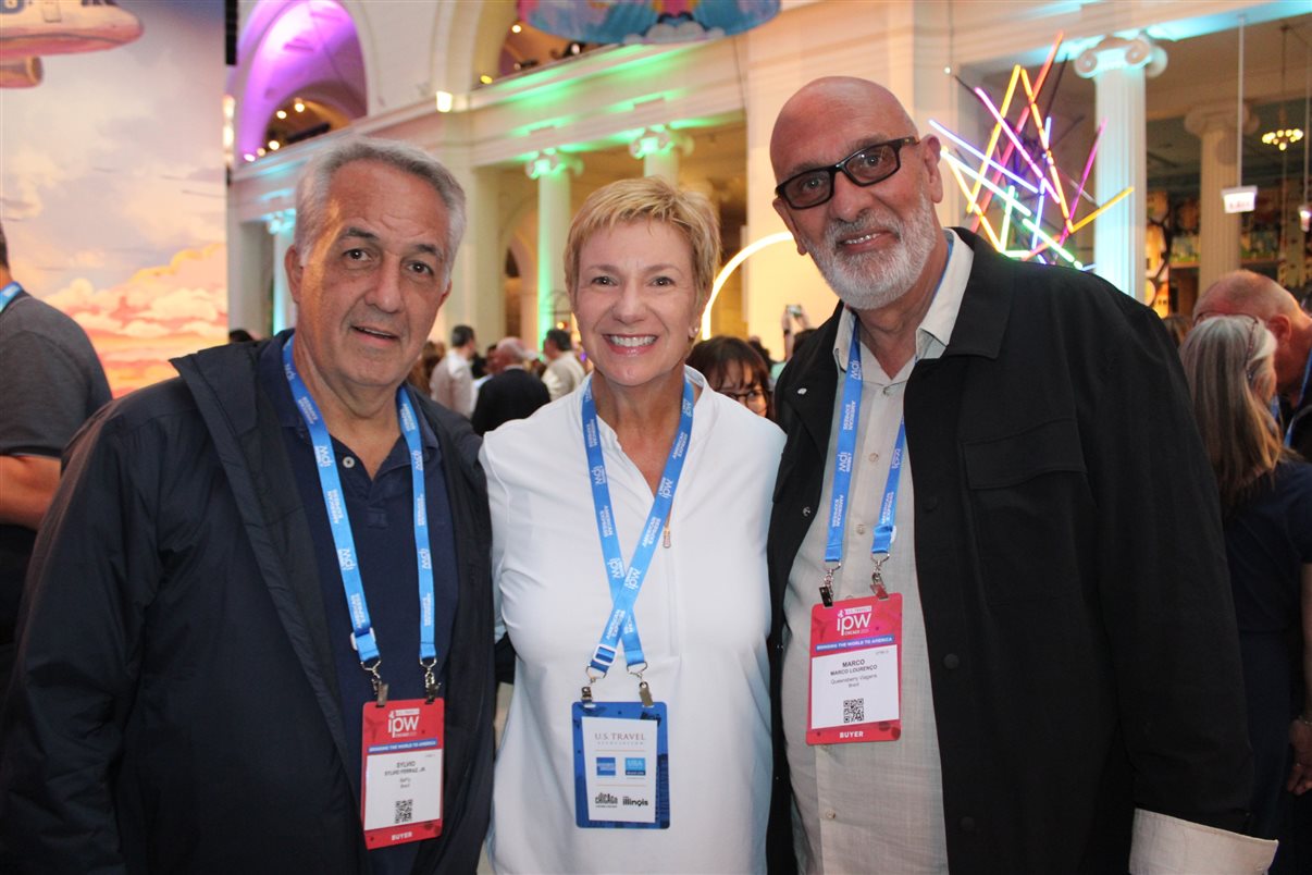Jorge Souza, da Orinter, Thais Machado, da FRT, Alberto Baccarin, da Orinter, Paulo Biondo, da CVC, Barbara Picolo, da ETS, Carolina Gusson, da CVC, Felipe Cuadrado, da Abreu, Giovanna Paulineli, da Orinter, Gustavo Nappo, da EHTL, e Rodrigo Sienra, da TBO
