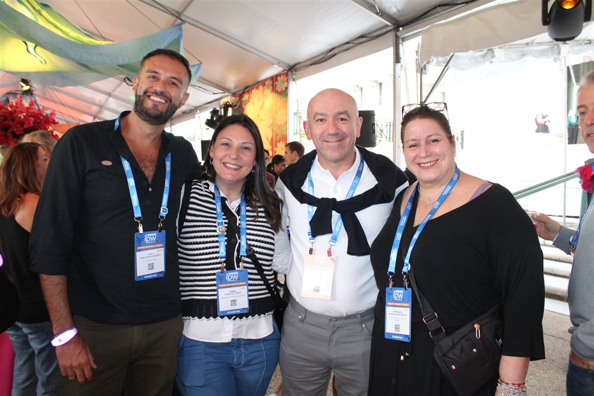 Jorge Souza, da Orinter, Thais Machado, da FRT, Alberto Baccarin, da Orinter, Paulo Biondo, da CVC, Barbara Picolo, da ETS, Carolina Gusson, da CVC, Felipe Cuadrado, da Abreu, Giovanna Paulineli, da Orinter, Gustavo Nappo, da EHTL, e Rodrigo Sienra, da TBO