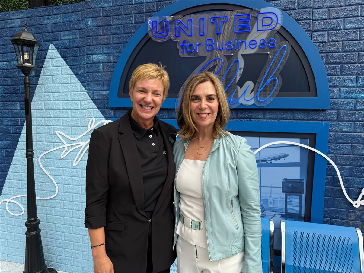 Christine Valls, diretora da United Airlines para América Latina, e Doreen Burse, VP global de Vendas