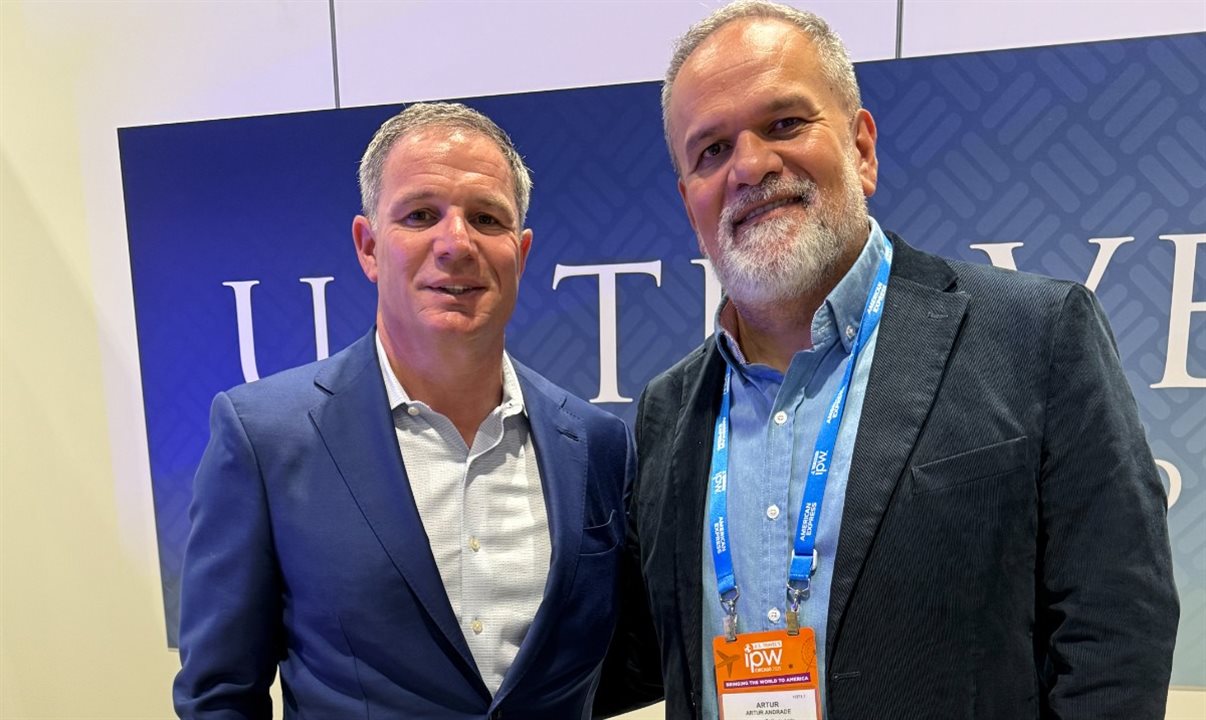 Geoff Freeman falou com Artur Luiz Andrade durante o segundo dia do IPW 2025, em Chicago