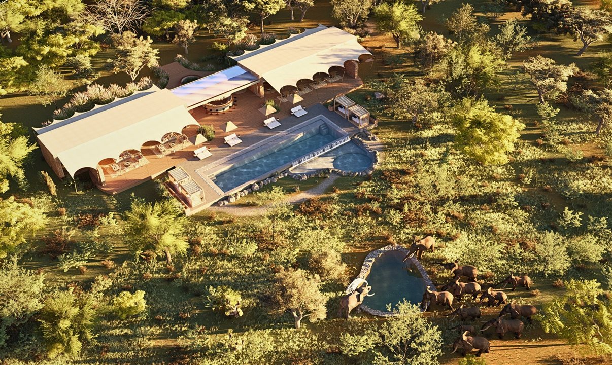 Projeção aérea do Mapito Safari Camp, Serengeti, Autograph Collection