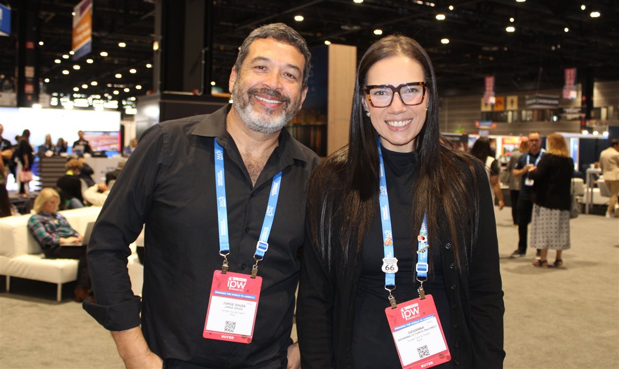 Jorge Souza e Giovanna Paulineli, da Orinter