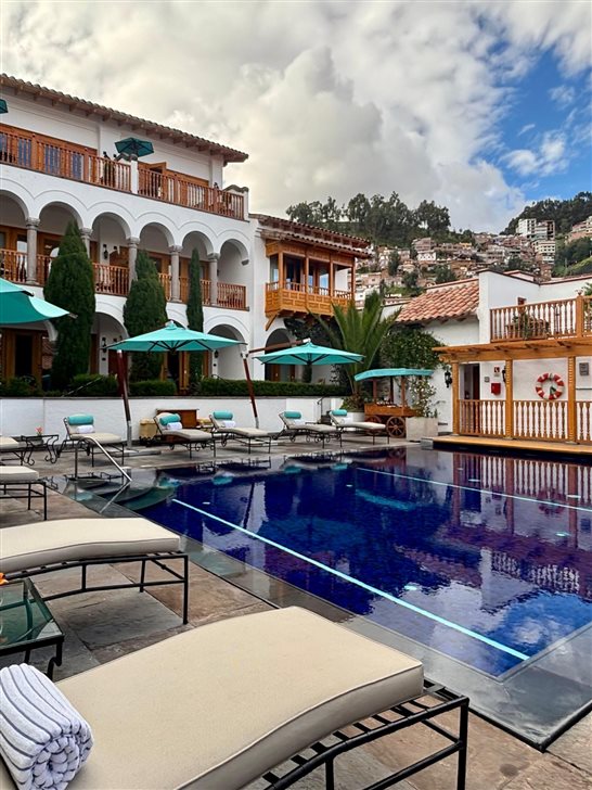 Piscina do hotel boutique Palácio Nazarenas