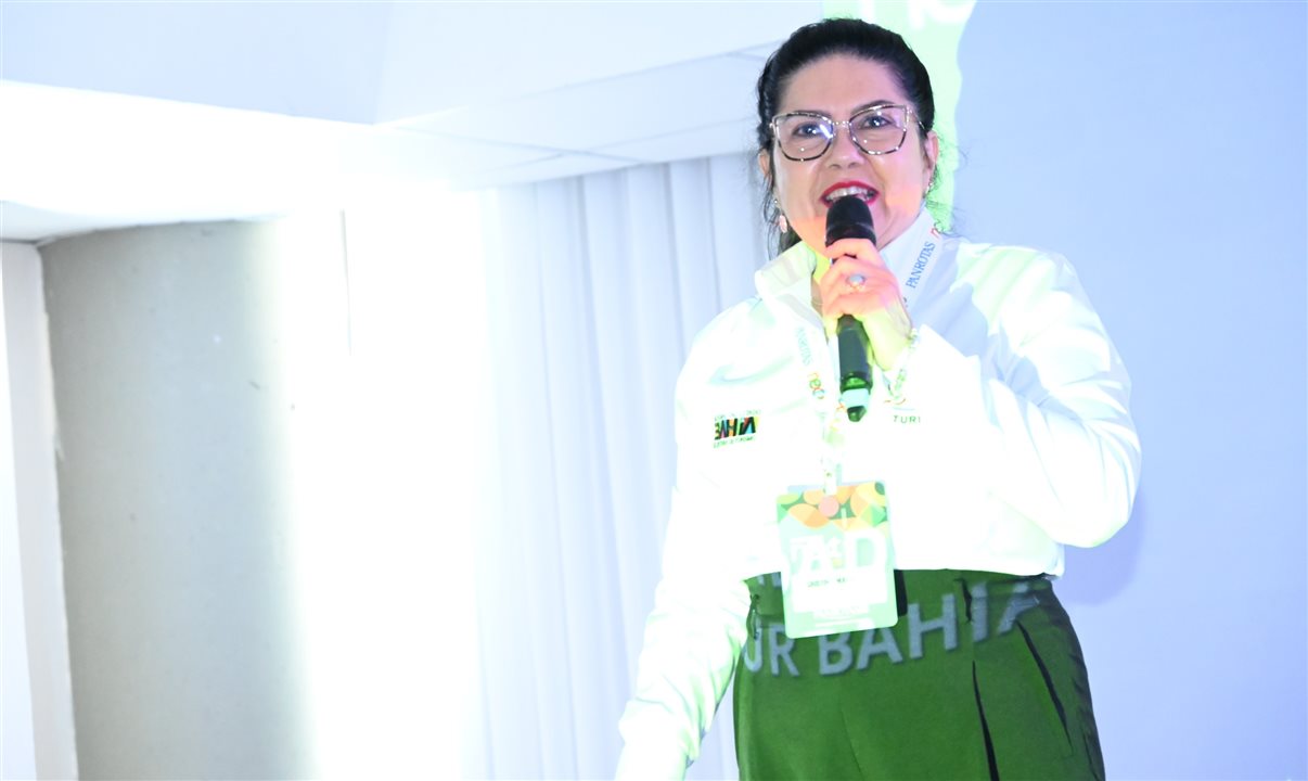 Maria Cristina Mariotti, da Setur-BA, no Next Florianópolis 2025