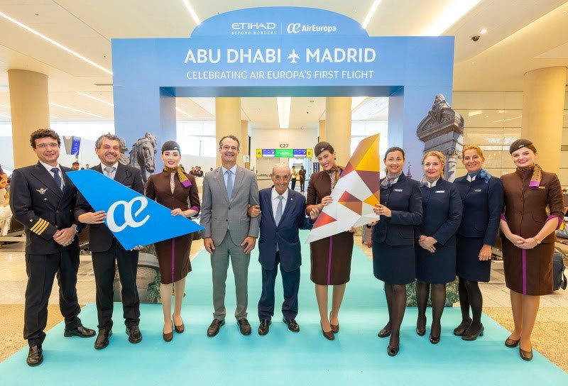 Etihad Airways e Air Europa celebram inauguração da rota