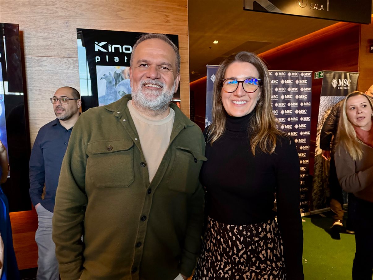 Pedro Silva, da MSC, Juliana Freitas, do Conexão Vip, Renan Uzeloto, du Uzeloto Tur, Juliana Lombardi, da JL Tour, e Fabrício Pereira, da Bless Turismo 