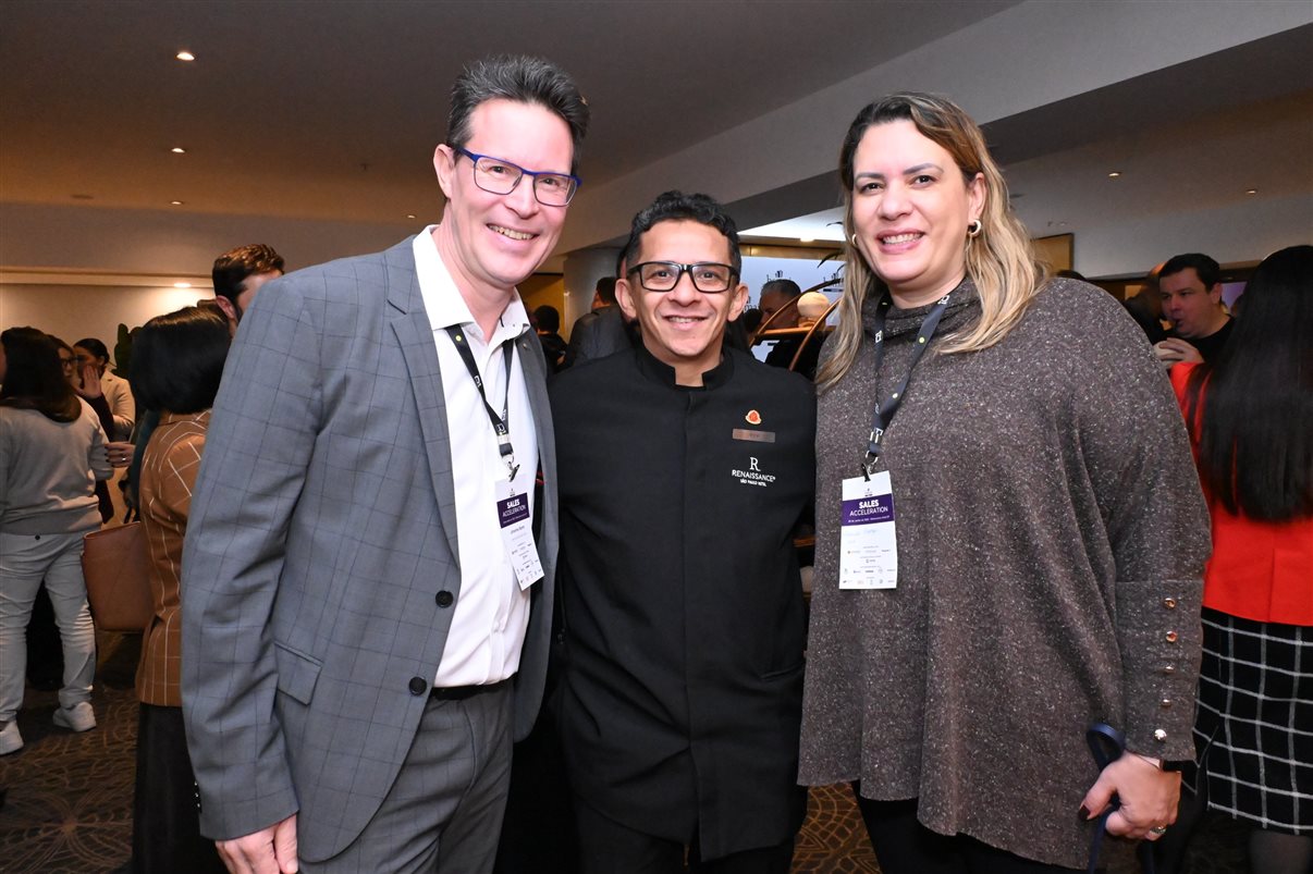 Maína Pietrobelli, da Plusgrade, Juliana Nogueira, do Grupo Wish, Ícaro Chamon, do Malai Manso Resort, e Fernanda Pini, da Atrio Hotel Management