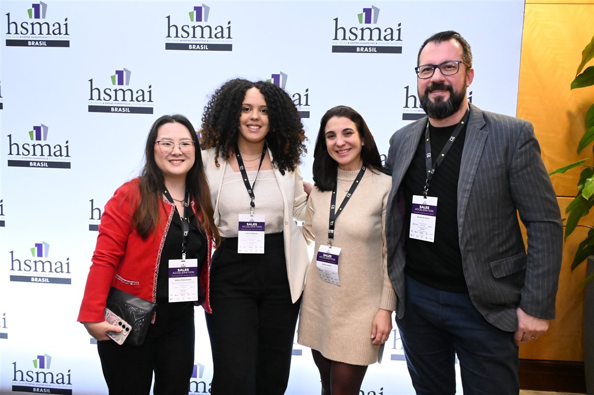 Maína Pietrobelli, da Plusgrade, Juliana Nogueira, do Grupo Wish, Ícaro Chamon, do Malai Manso Resort, e Fernanda Pini, da Atrio Hotel Management