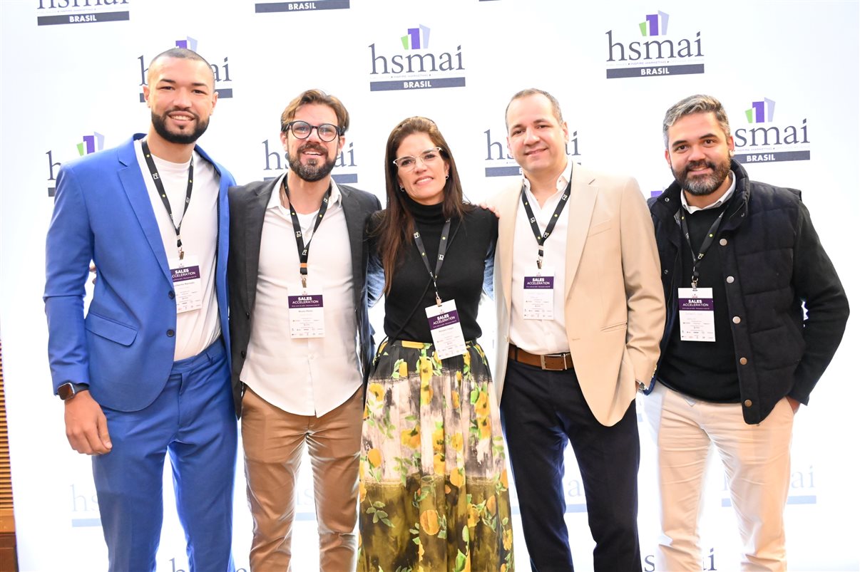 Maína Pietrobelli, da Plusgrade, Juliana Nogueira, do Grupo Wish, Ícaro Chamon, do Malai Manso Resort, e Fernanda Pini, da Atrio Hotel Management