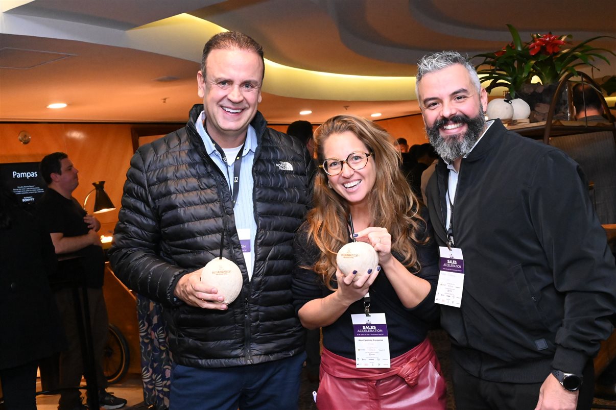Maína Pietrobelli, da Plusgrade, Juliana Nogueira, do Grupo Wish, Ícaro Chamon, do Malai Manso Resort, e Fernanda Pini, da Atrio Hotel Management