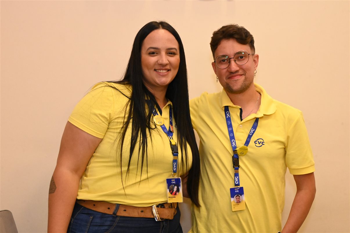 Monica Silva e Wagner Souza, da Loja CVC Shopping Cidade São Paulo