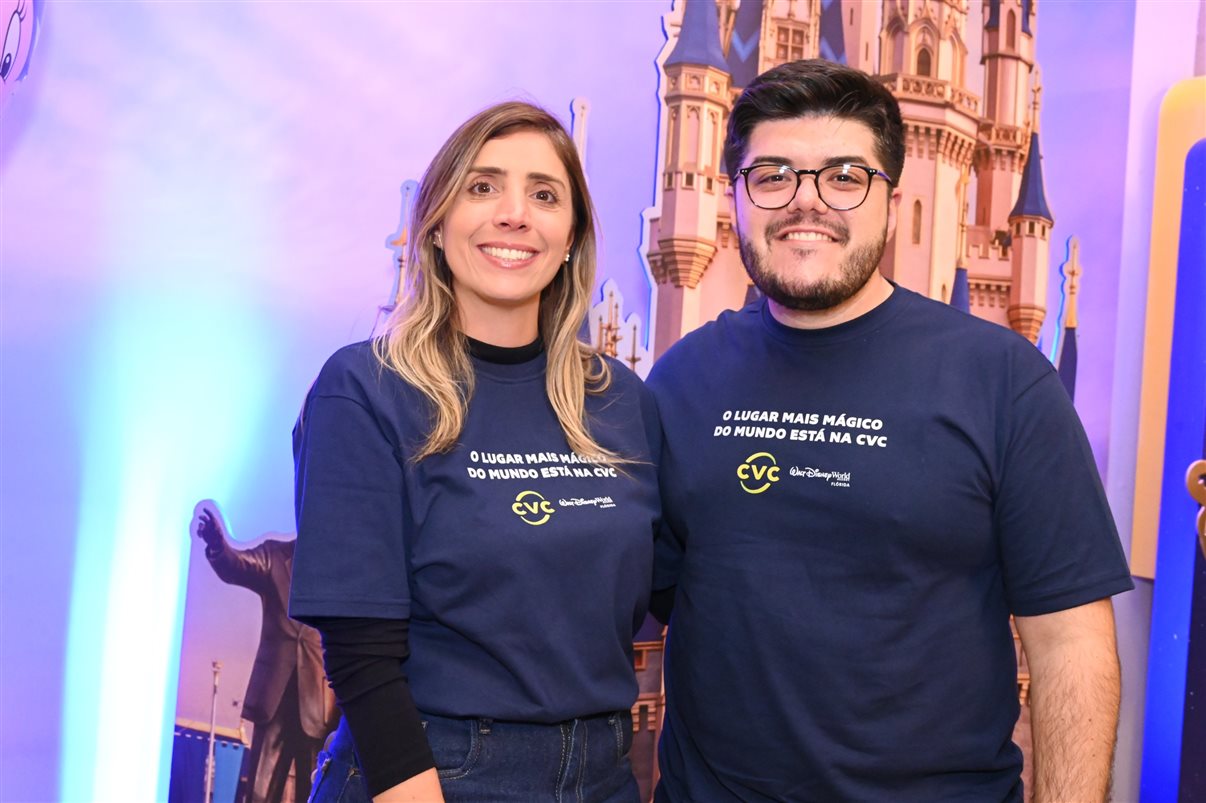 Paula Rorato e Paulo Biondo, da CVC Corp