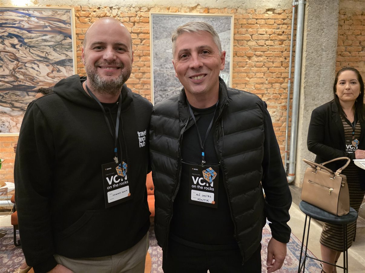 Ricardo Sidaras, da PANROTAS, e Danilo Gonçalves, da Iterpec