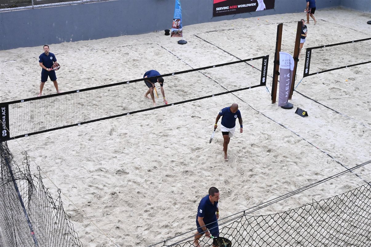 Beach tennis rolando solto no 1º PAN OPEN
