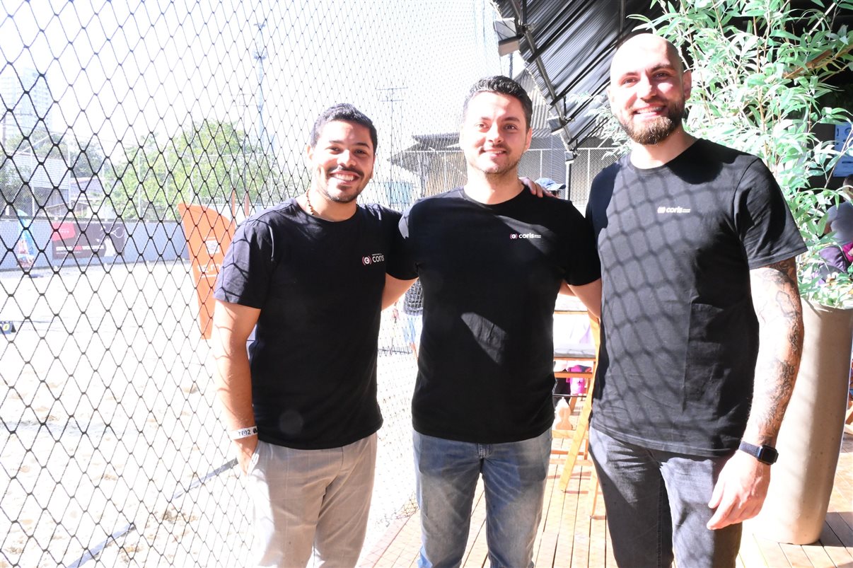 Iomar Guimarães, Rubens Braga e Carlos Giubine, da Coris