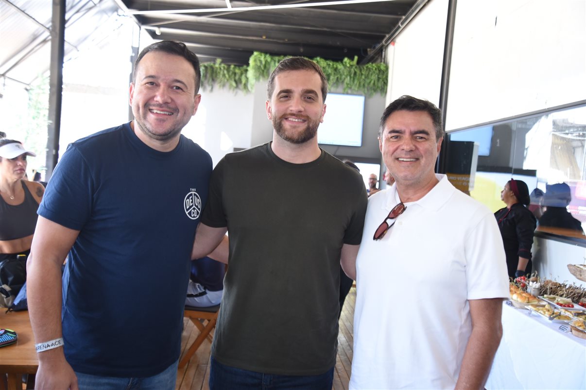 Iomar Guimarães, Rubens Braga e Carlos Giubine, da Coris