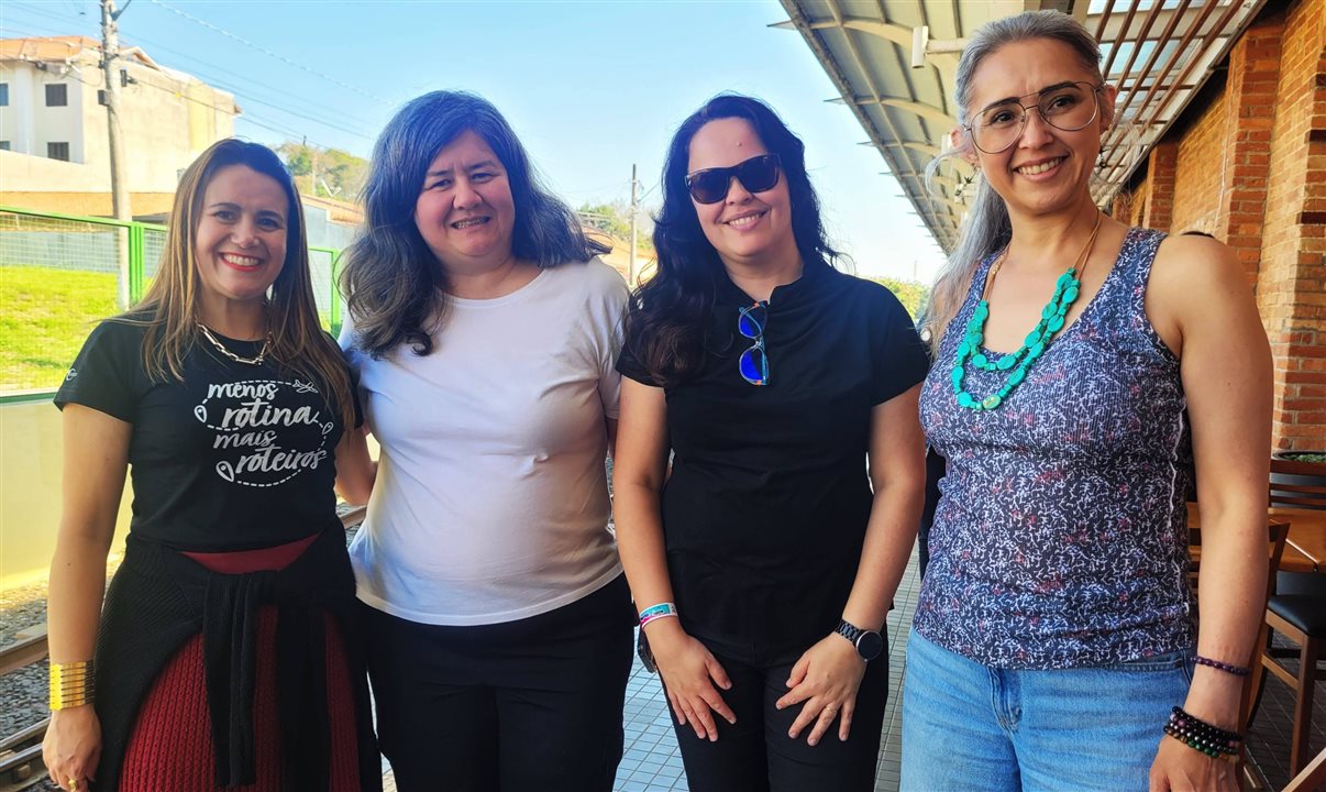 Juliana Assumpção, da Abav-SP | Aviesp, Jerusa Hara, Ana Beatriz Serpa e Monica Tsugawa, da Abav Nacional