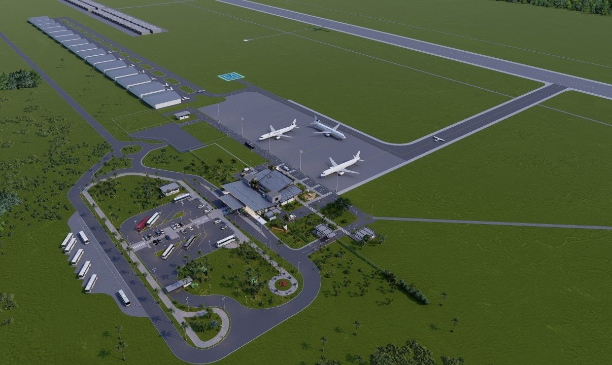 Aeroporto também projeta espaço para estacionamento de duas aeronaves