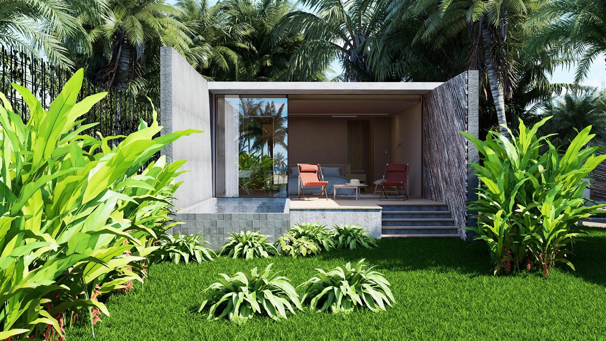 Projeção do Origem Patacho Design Hotel, em Alagoas