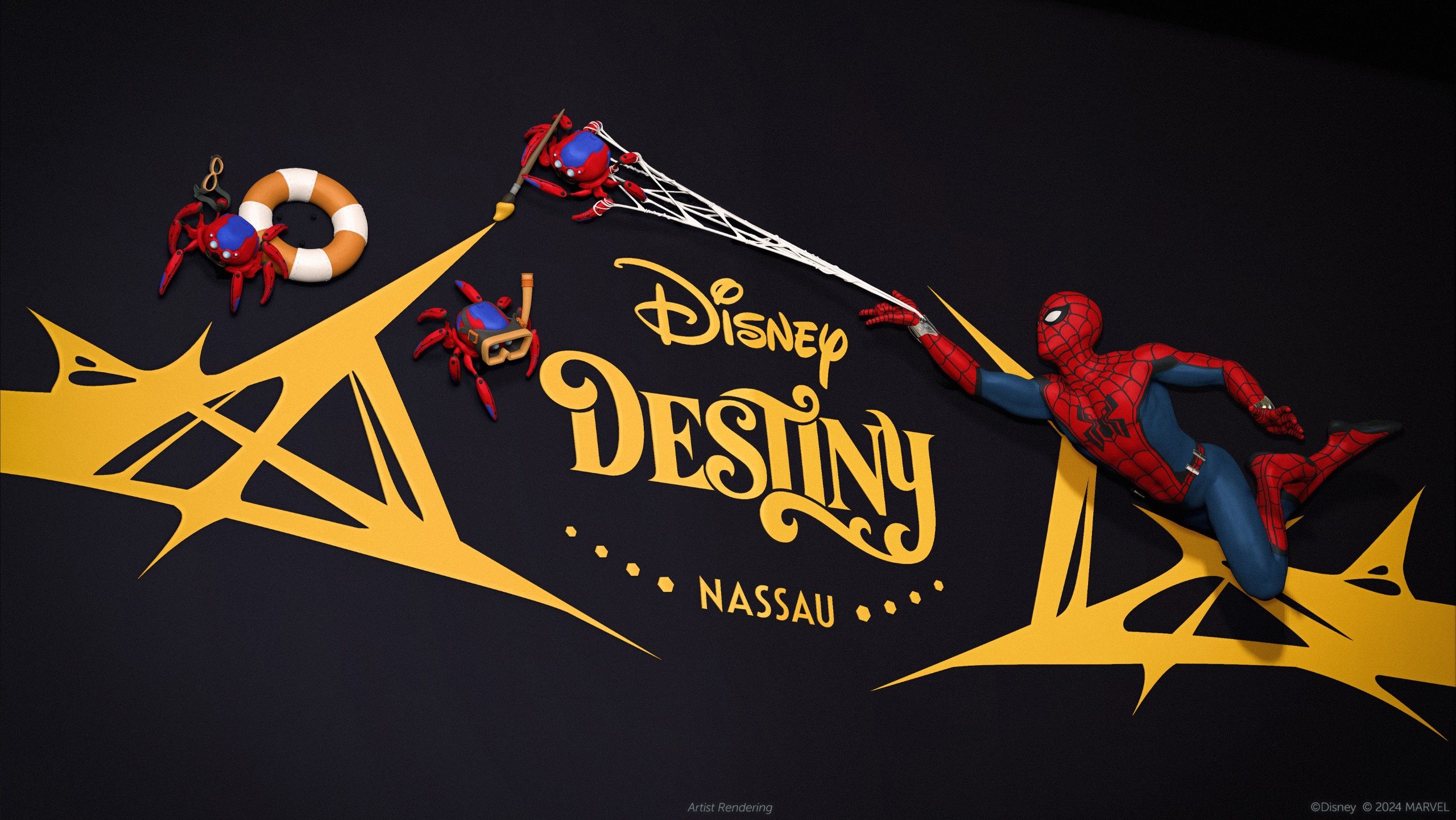 Popa do navio terá escultura do Homem-Aranha cercado por Spider-Bots