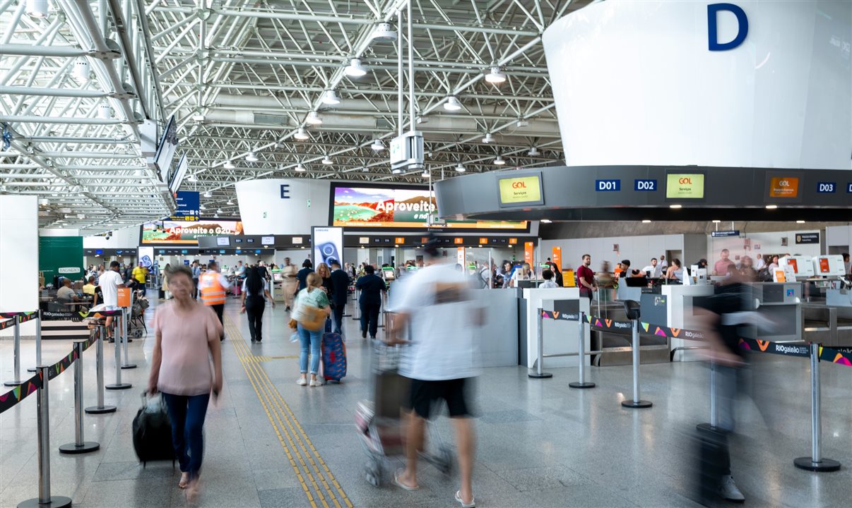 Expectativa é de que o aeroporto receba cerca de 299 mil passageiros entre os dias 4 e 8 de julho, sendo 220 mil em voos domésticos e 79 mil em voos internacionais