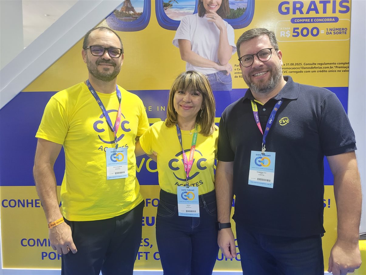 Paulo Oliveira, Abneia da Silva Borges e Renato Alves, da CVC