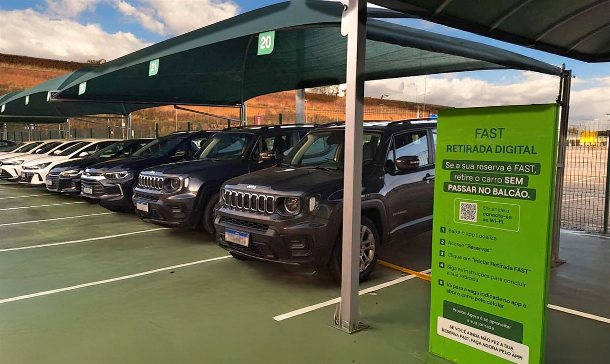 Fast Retirada Digital está disponível em 270 mil veículos e permite locação sem passar pelo balcão e ganha força com a chegada das férias de julho