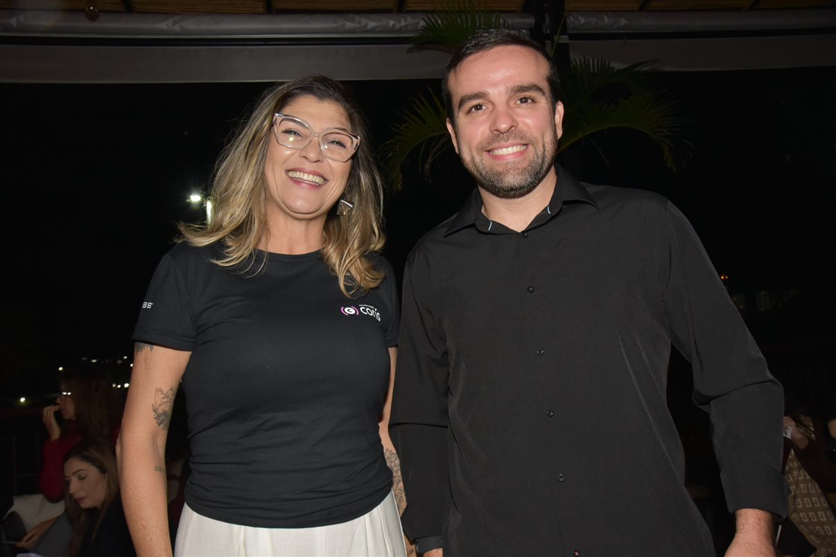 Marcele Azevedo, da Coris, e Yoham Wallace, da Grace Corretora