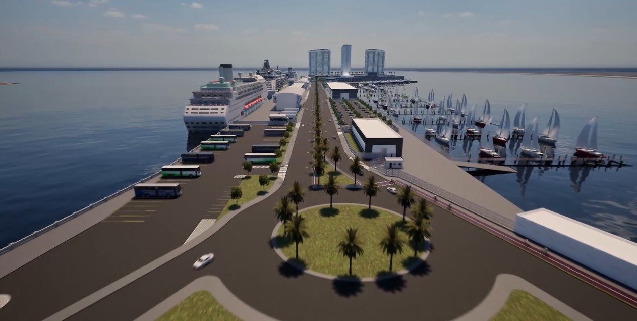 Futuro terminal de cruzeiros de Santos contará com a primeira marina da cidade